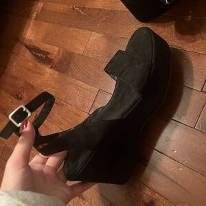 Urban Outfitters Black Platform Sandal Heel !NEVER WORN!